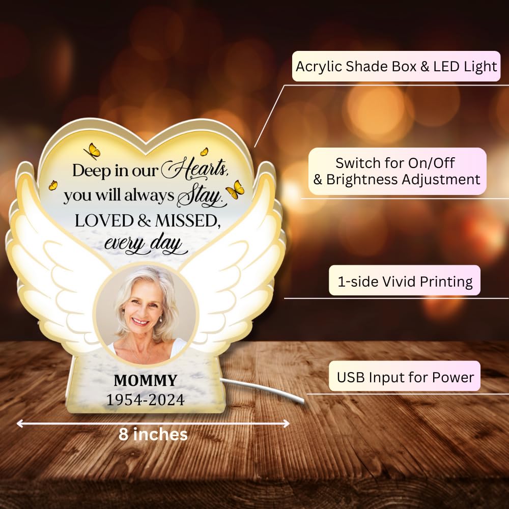 Amazon.com: WRAPPINESS Personalized Memorial Light Box, Custom